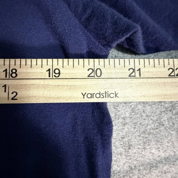 Buc Ees Land of the Free Beaver Patriotic T Shirt Blue Size Medium Buccees - Picture 7 of 7